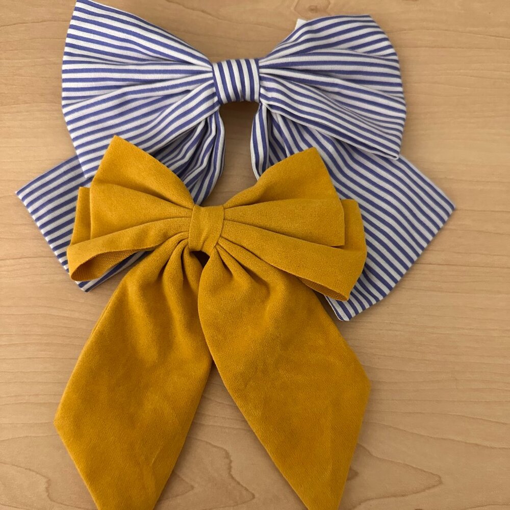 SEZANE & JCREW 2 Bow Hair Barrette and Clip